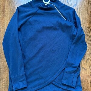 Jockey Navy Long Nursing & Breastfeeding Hoodie Sweater